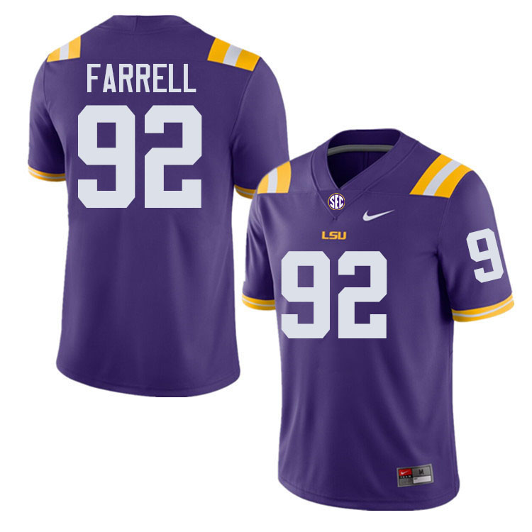 Neil Farrell LSU Tigers Jersey,Louisiana State University Tigers Football Jersey-Purple